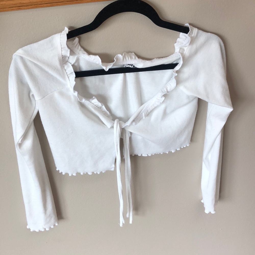 Playboy white crop top